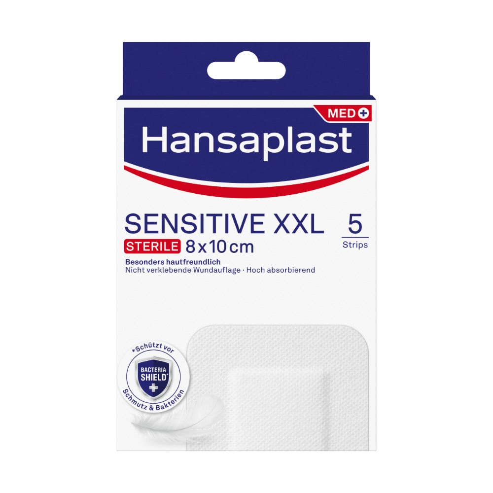 Hansaplast Sensitive XXL 8 x 10 cm