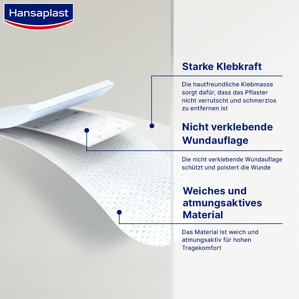 Hansaplast Sensitive XL 6 x 7 cm - Jetzt 20% sparen mit dem Code "pflaster20"