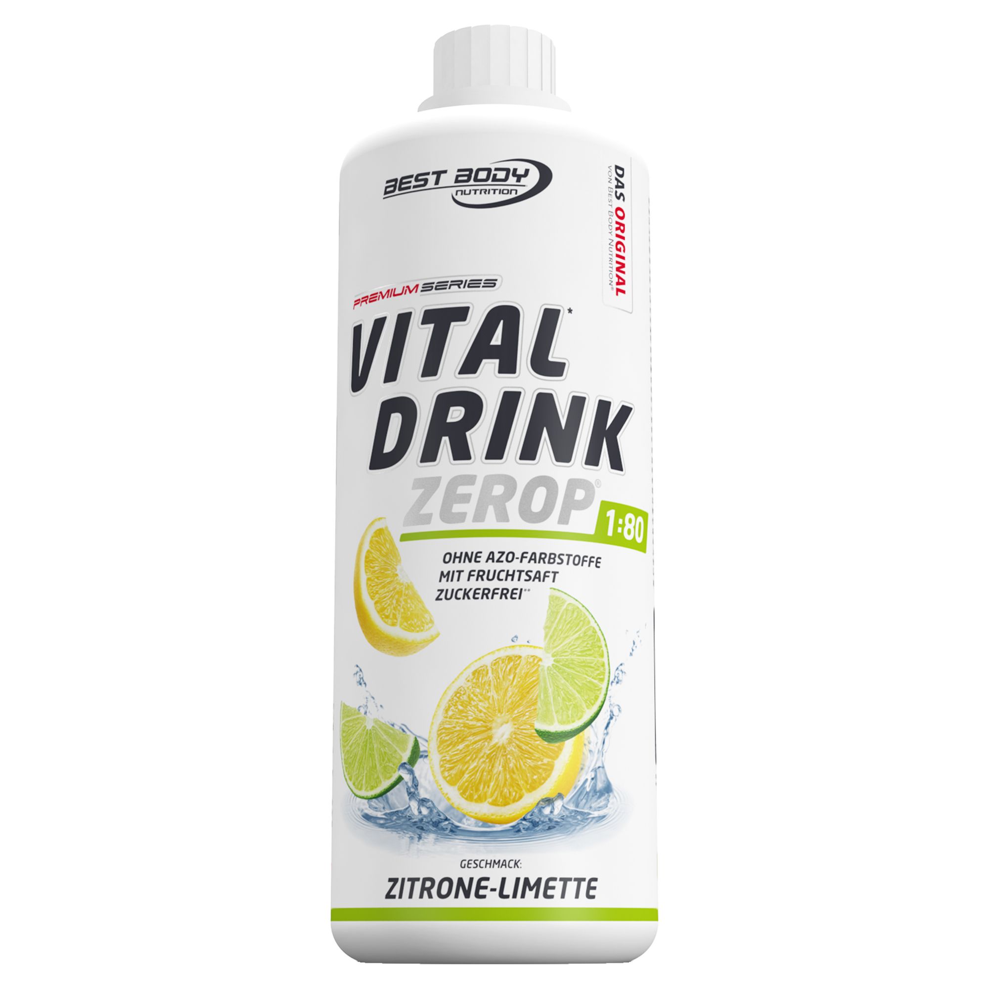 BEST BODY NUTRITION VITAL DRINK ZEROP® ZITRONE LIMETTE 1000 ml