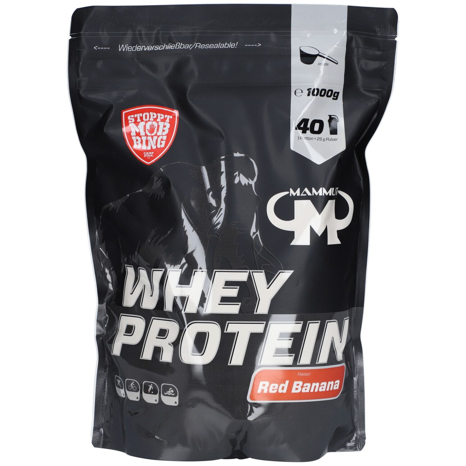 MAMMUT Whey Protein Red Banana Pulver