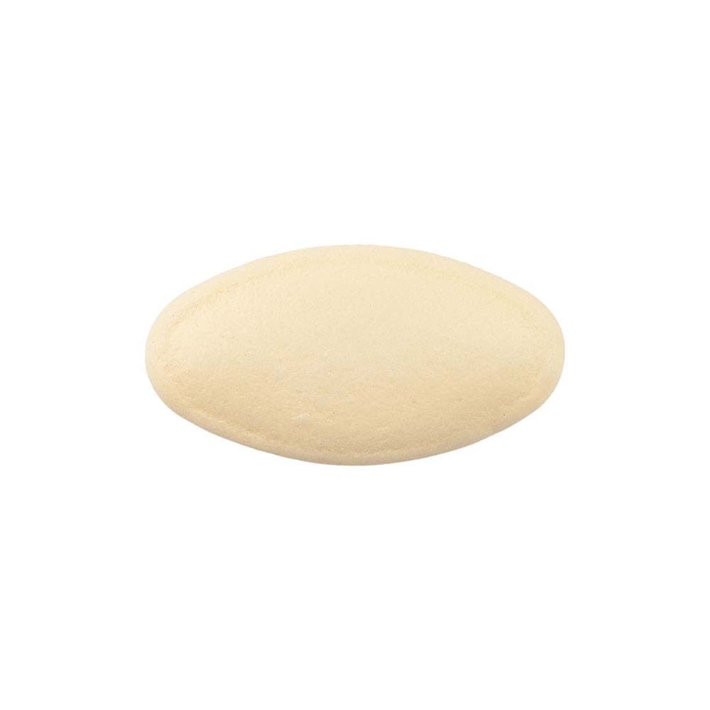 Beige, ovale Tablette. Keine weiteren Merkmale erkennbar.