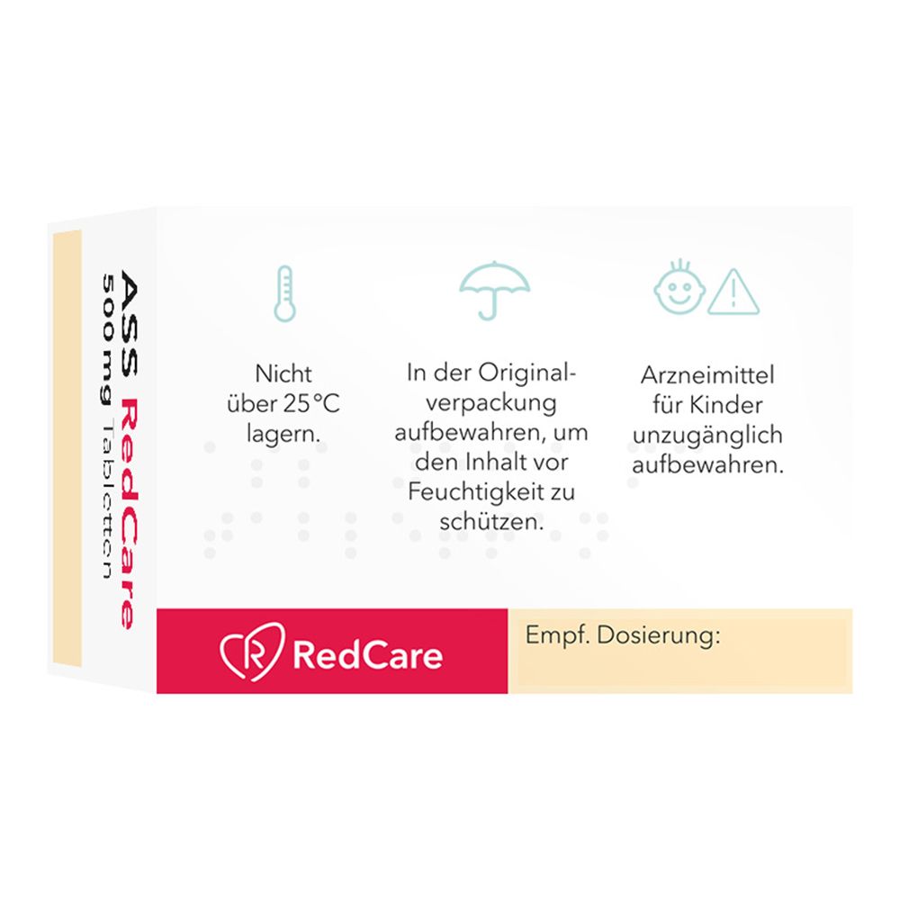 ASS RedCare 500 mg Tabletten 80 St