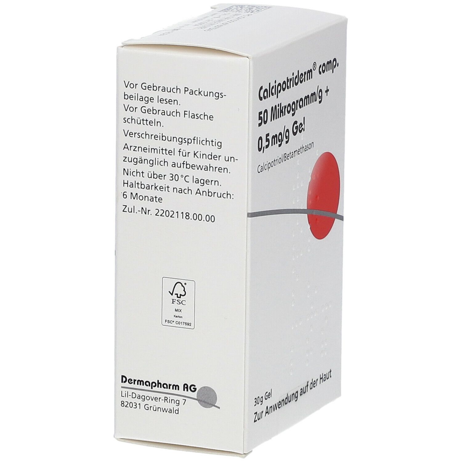 Calcipotriderm comp. 50 µg/g + 0,5 mg/g