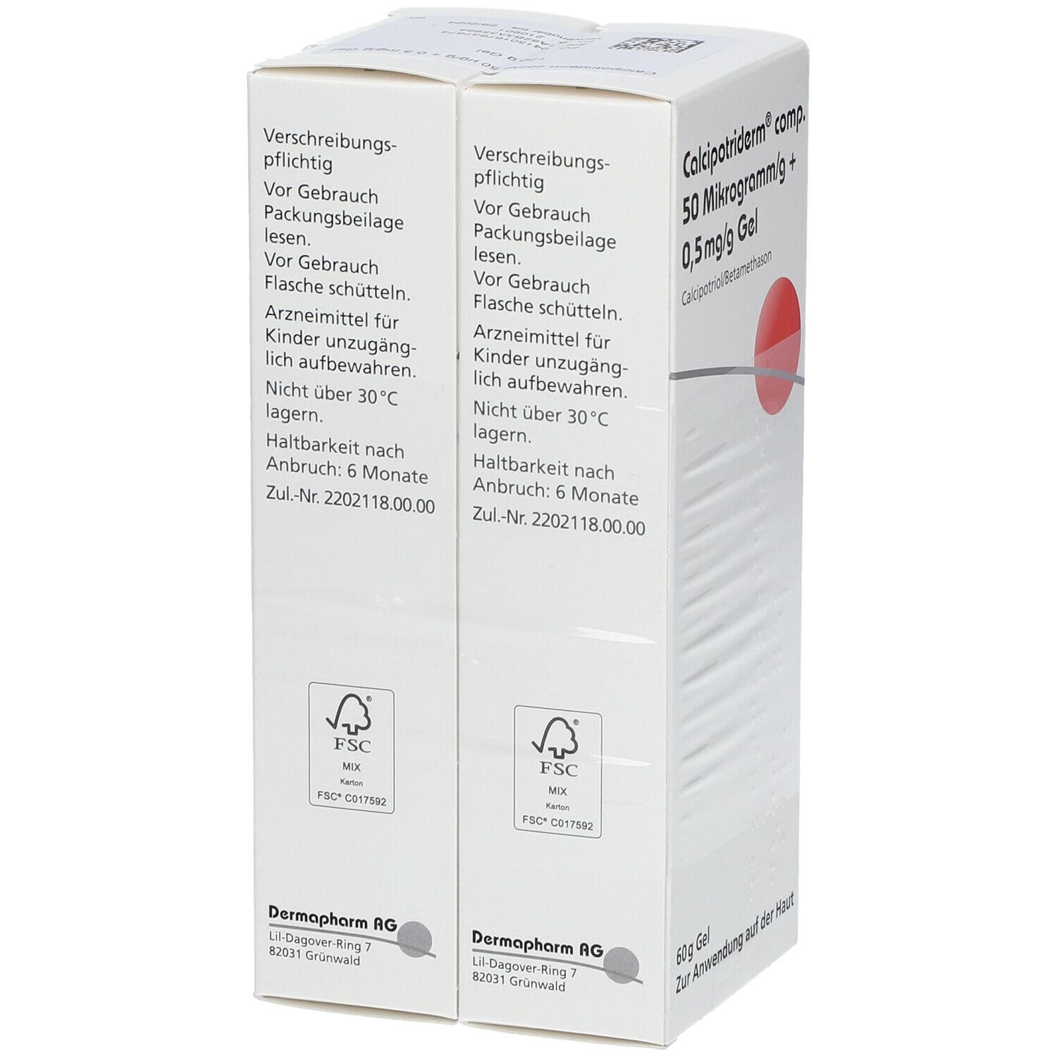 Calcipotriderm comp. 50 µg/g + 0,5 mg/g