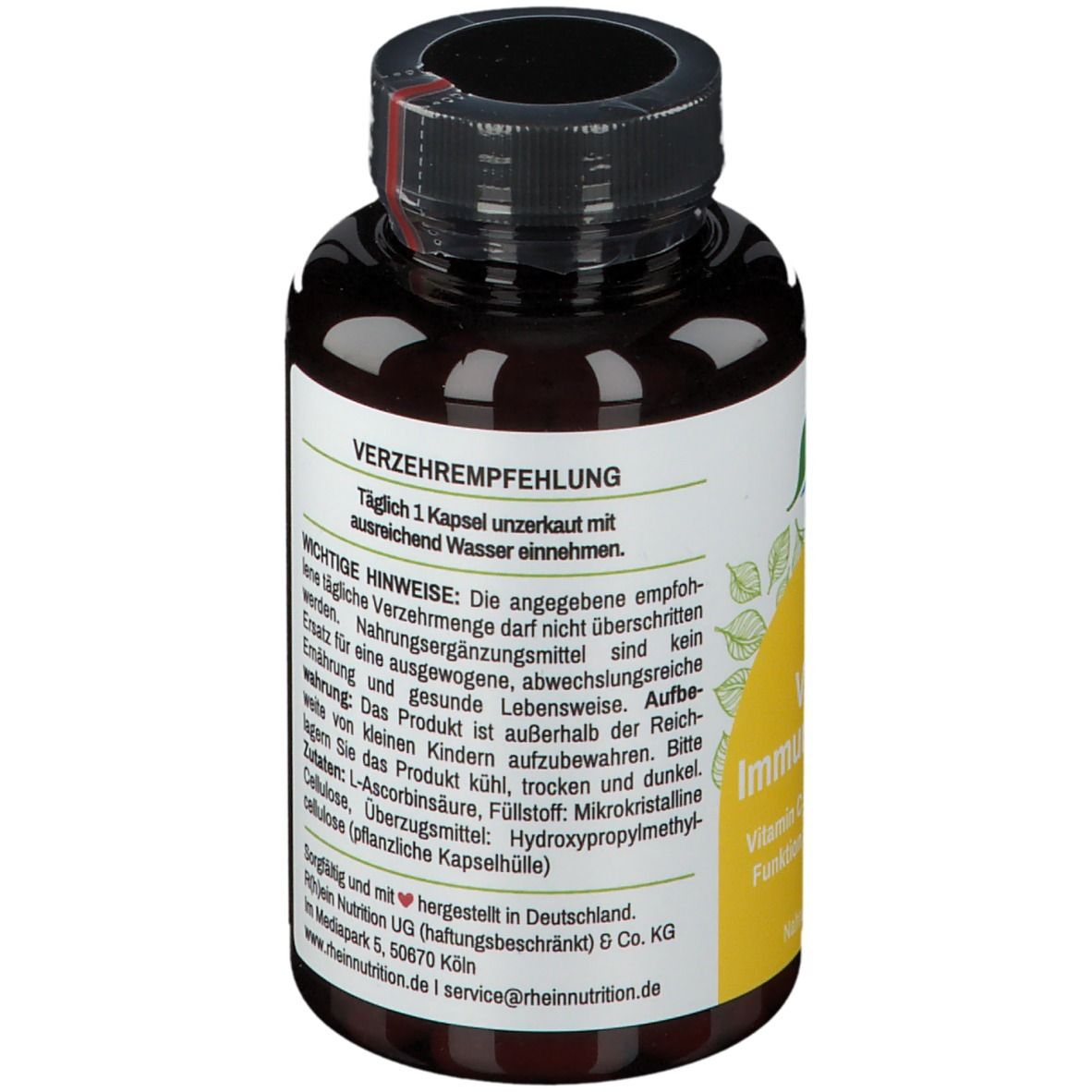 RheinNutrition® Vitamin C Immunsystem Plus Kapseln