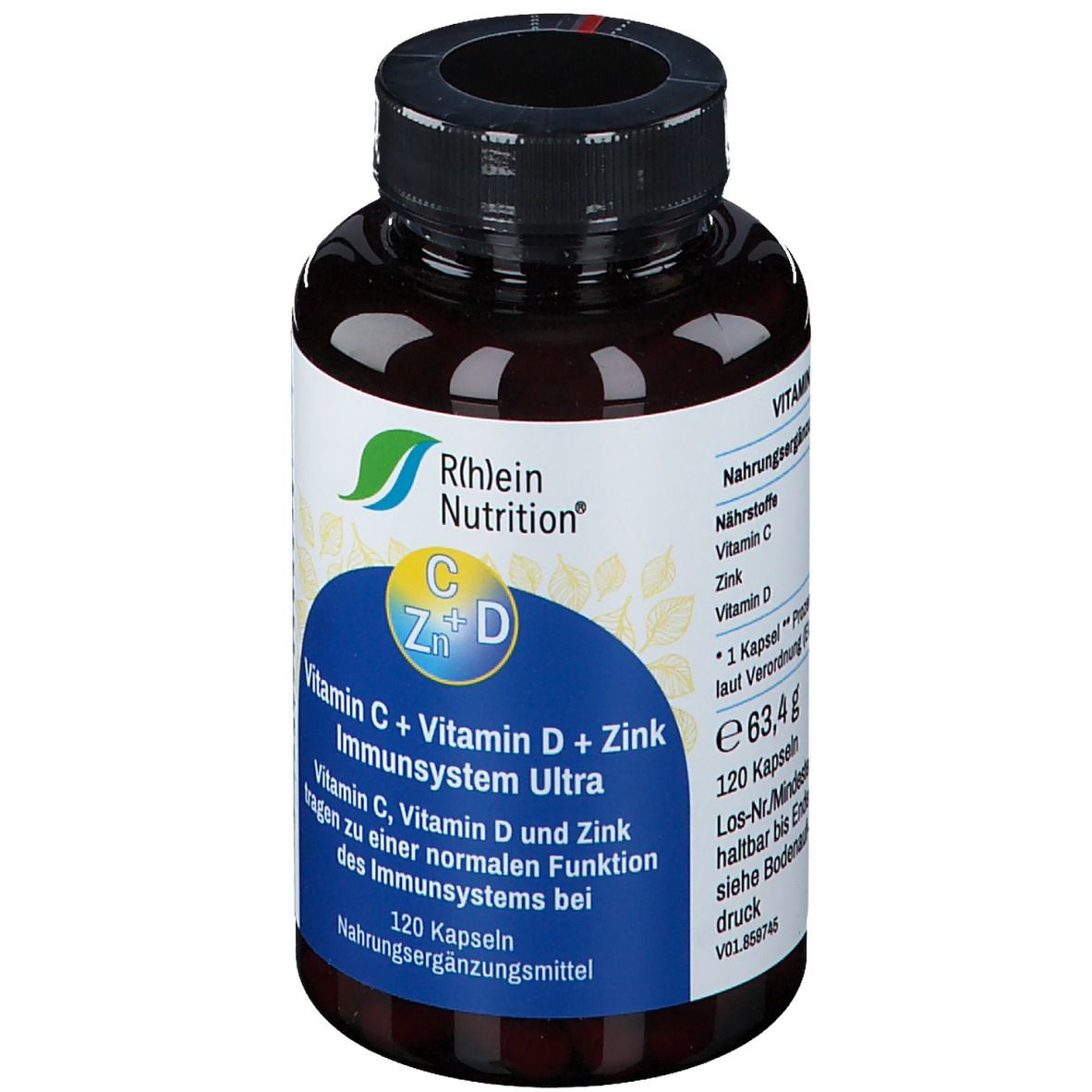 RheinNutrition® Vitamin C + Vitamin D + Zink Immunsystem Ultra