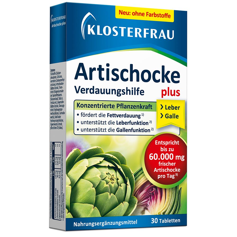 KLOSTERFRAU Artischocke plus Löwenzahn + Ingwer