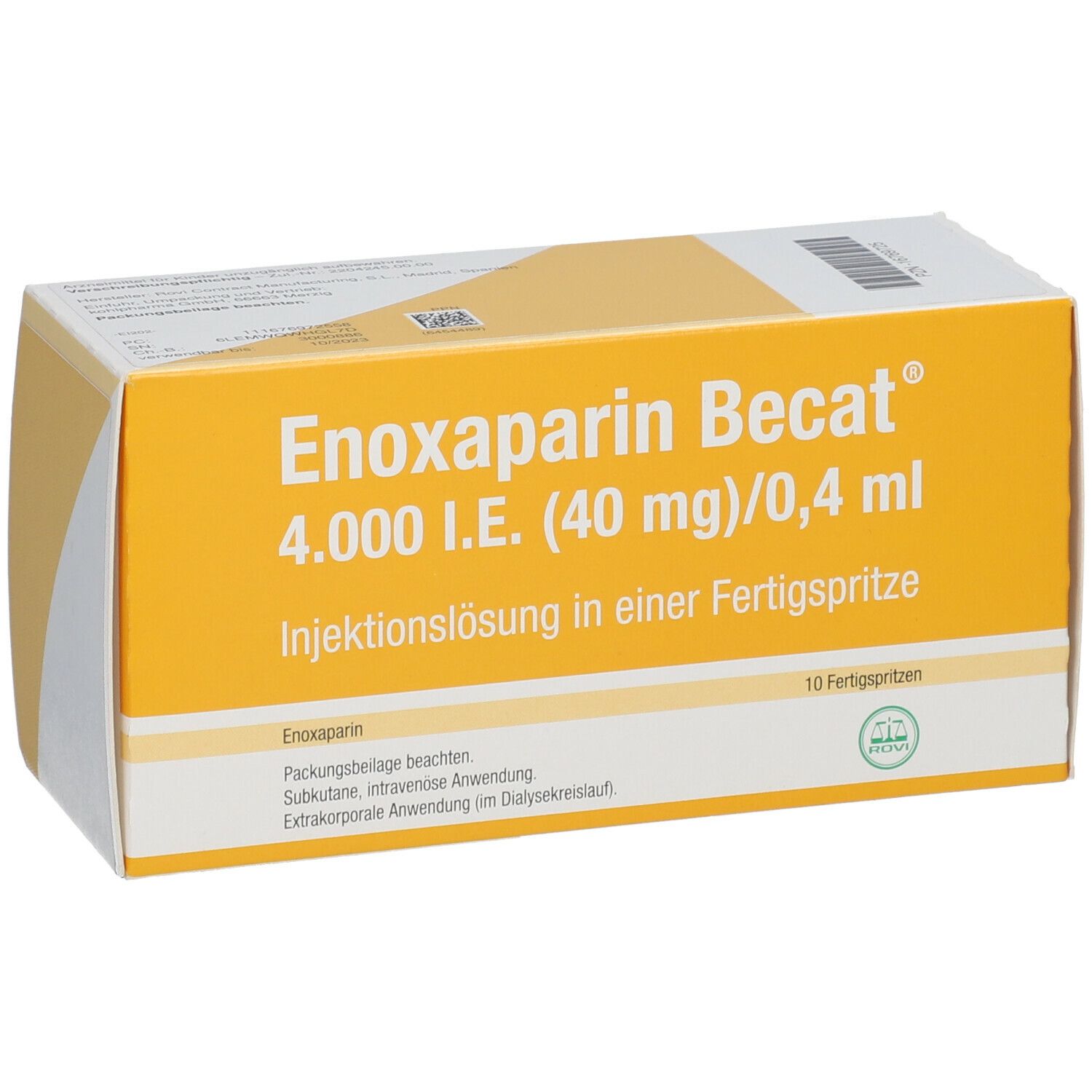 Enoxaparin Becat 4.000 I.E. 40 mg/0,4 ml