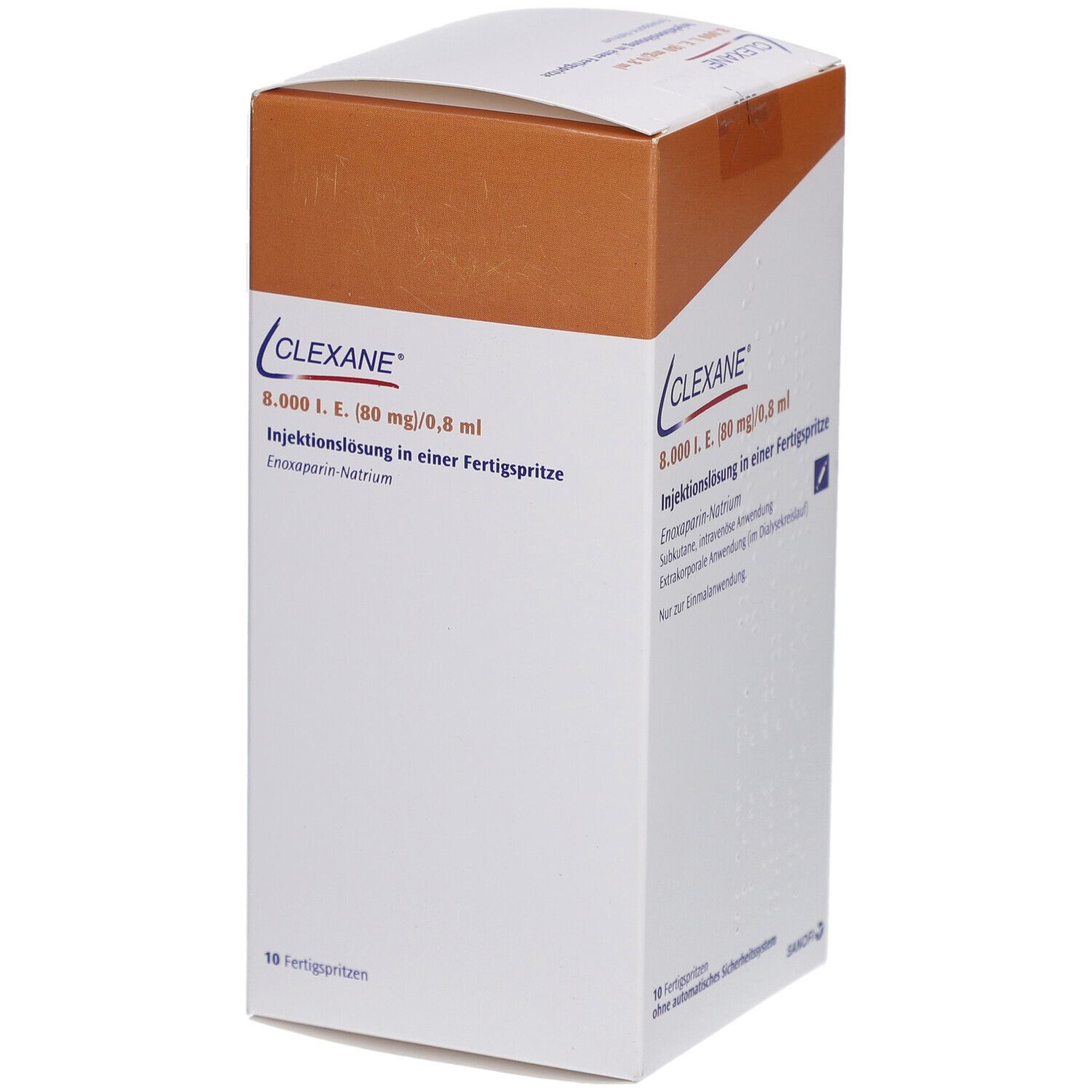 CLEXANE 8.000 I.E. 80mg/0,8ml Inj.-Lsg.i.e.F.-Sp.
