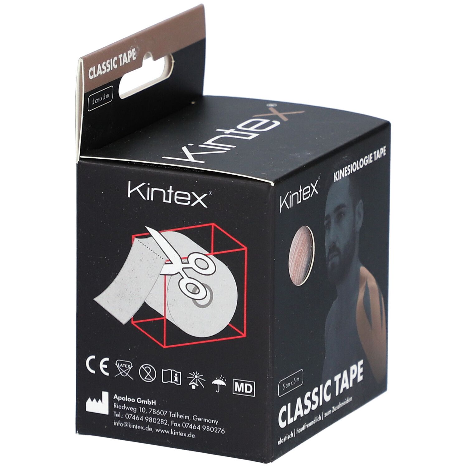 Kintex Kinesiologie Tape classic 5 cmx5 m beige 1 St Pflaster