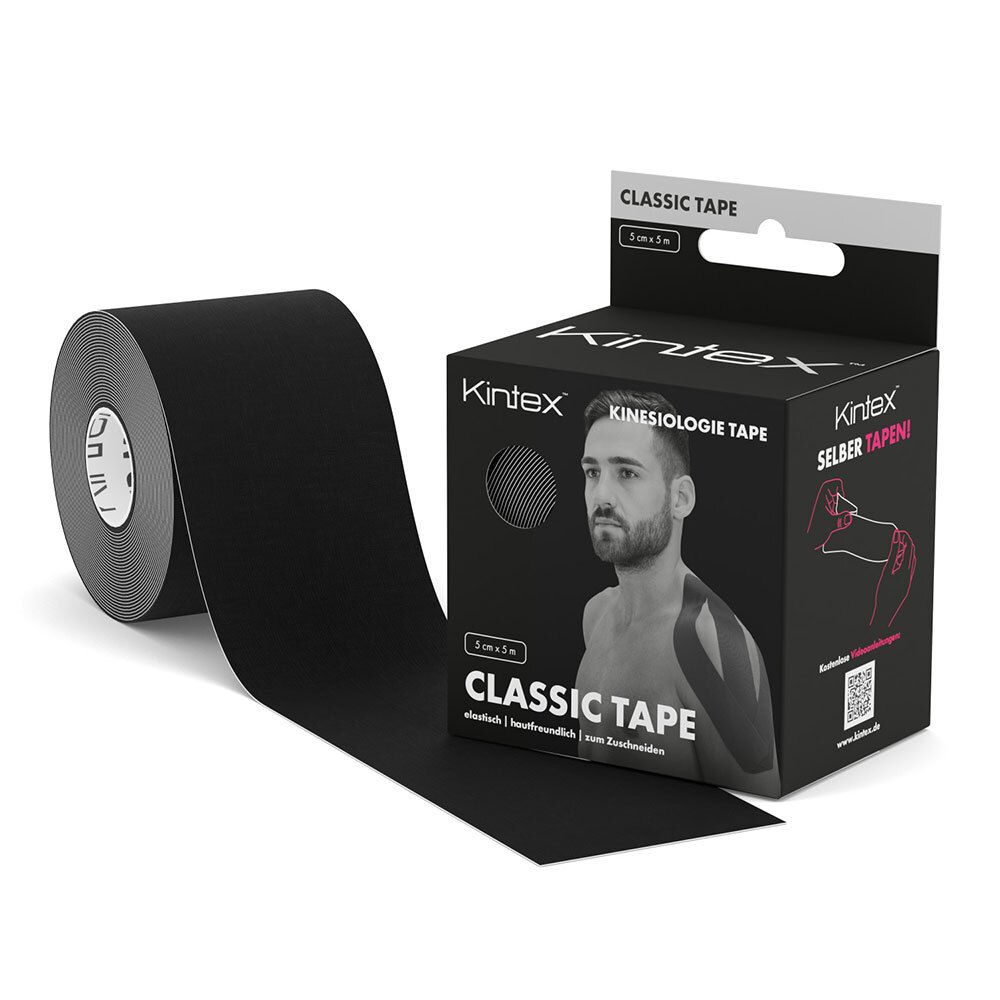 Kintex® KINESIOLOGIE CLASSIC TAPE BLACK 5cm x 5m