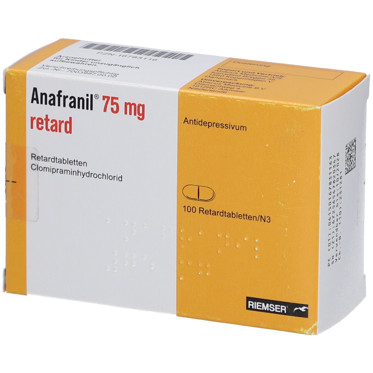ANAFRANIL 75 mg Retardtabletten
