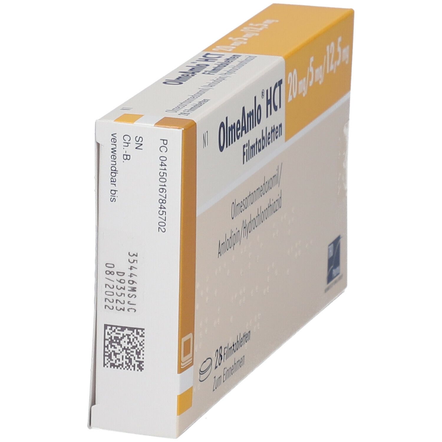 Olmeamlo HCT 20 mg/5 mg/12,5 mg Filmtabletten 28 St