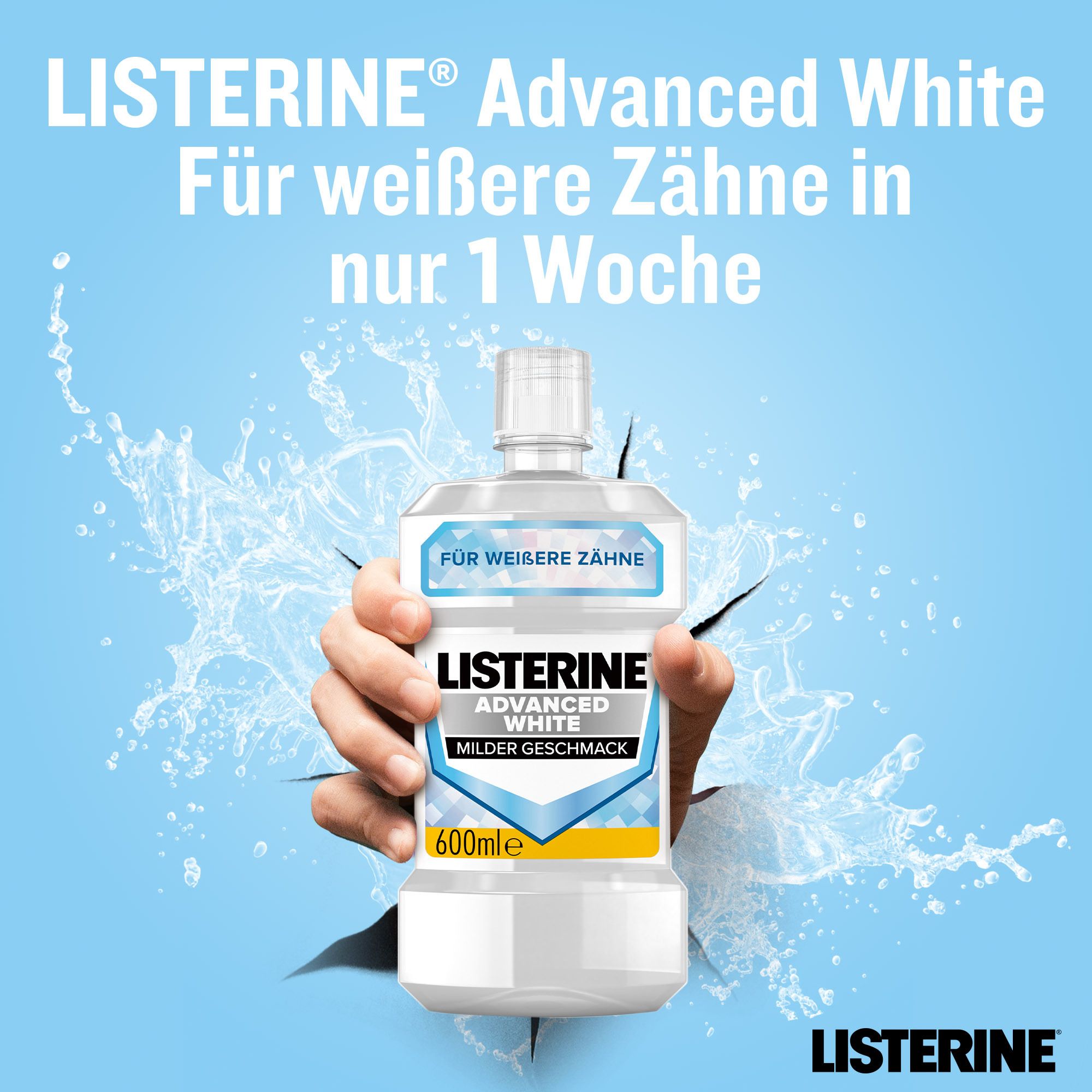 LISTERINE® Advanced White Milder Geschmack