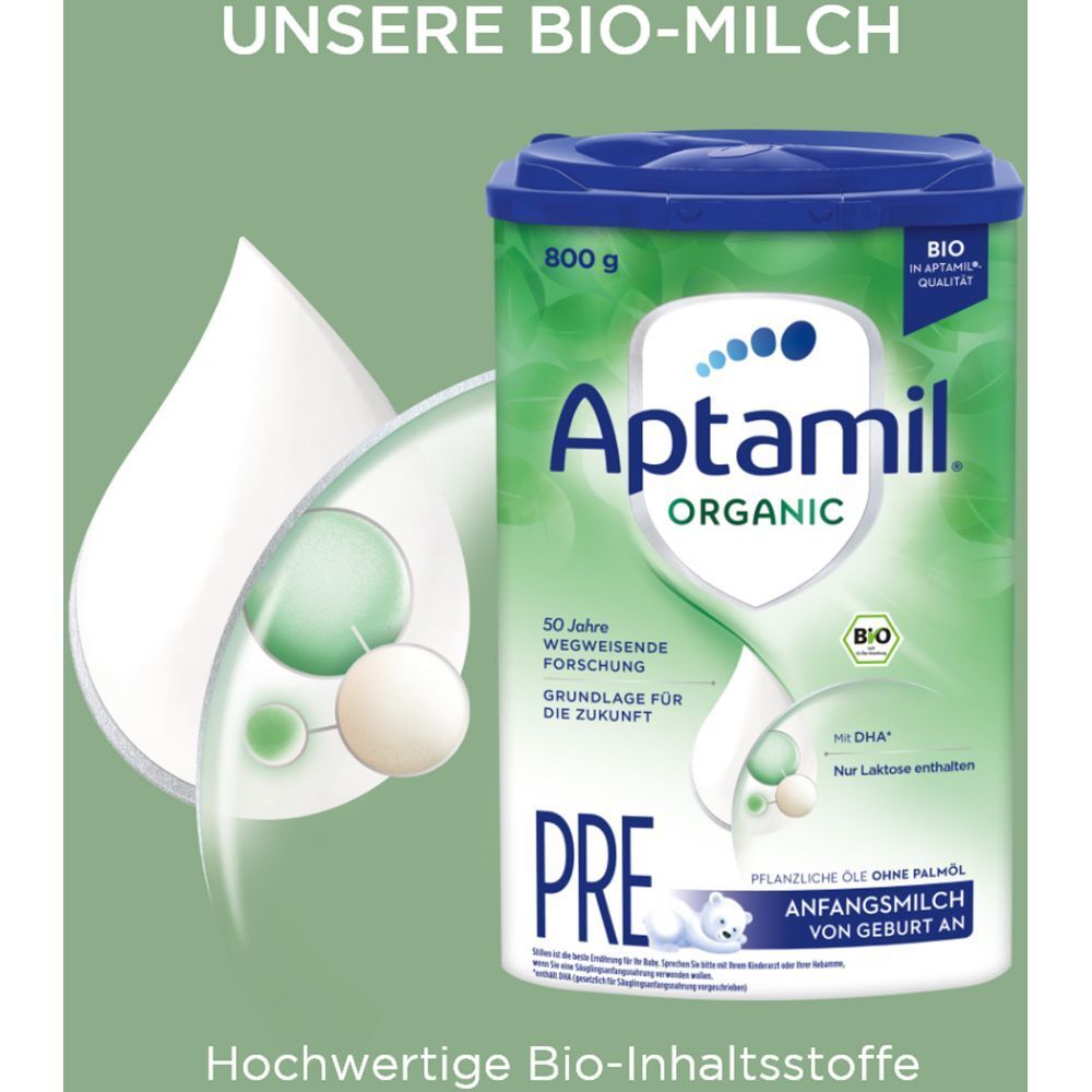 Aptamil Organic Pre Anfangsmilch von Geburt an