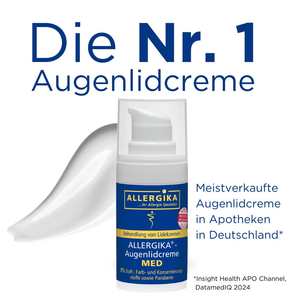 ALLERGIKA® Augenlidcreme MED - Jetzt 2€ sparen mit Code "allmed2"