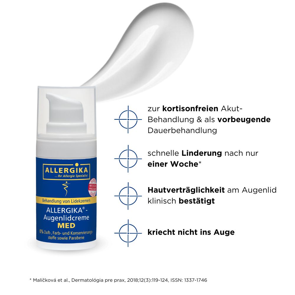 ALLERGIKA® Augenlidcreme MED - Jetzt 2€ sparen mit Code "allmed2"