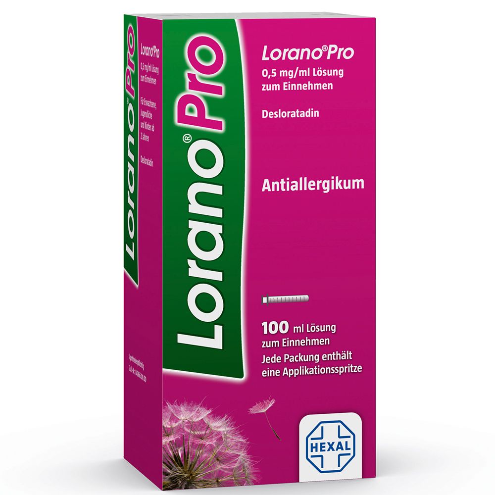 LoranoPro 0,5 mg/ml Lösung zum Einnehmen - Bei allergischen Reaktionen