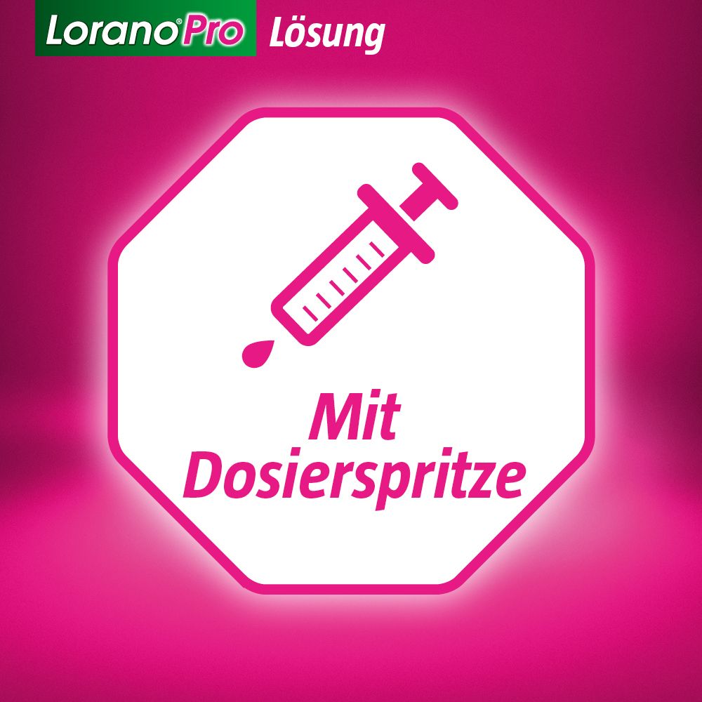 LoranoPro 0,5 mg/ml Lösung zum Einnehmen - Bei allergischen Reaktionen