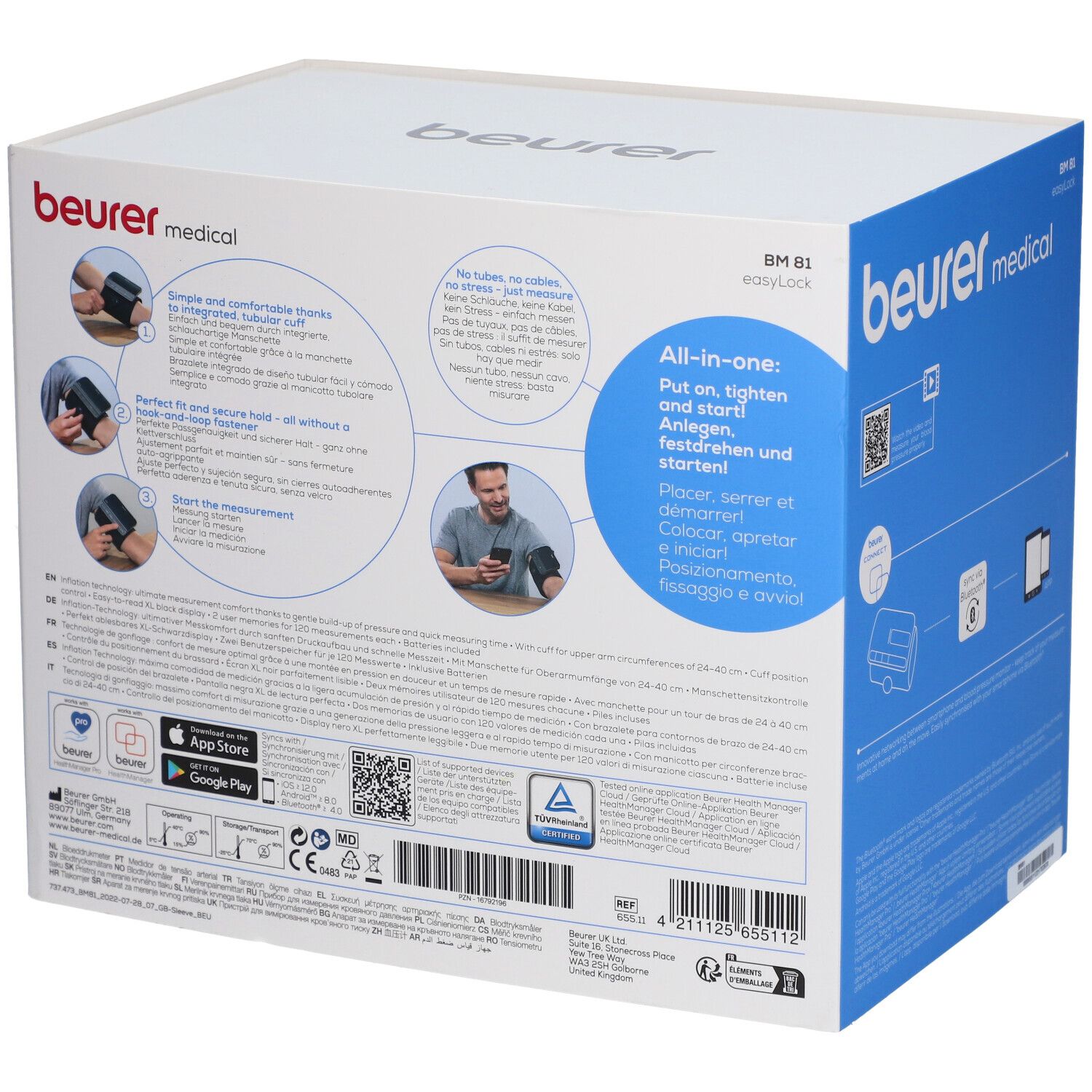 beurer® Blutdruckmessgerät BM 81 easyLock 1 St - Shop Apotheke