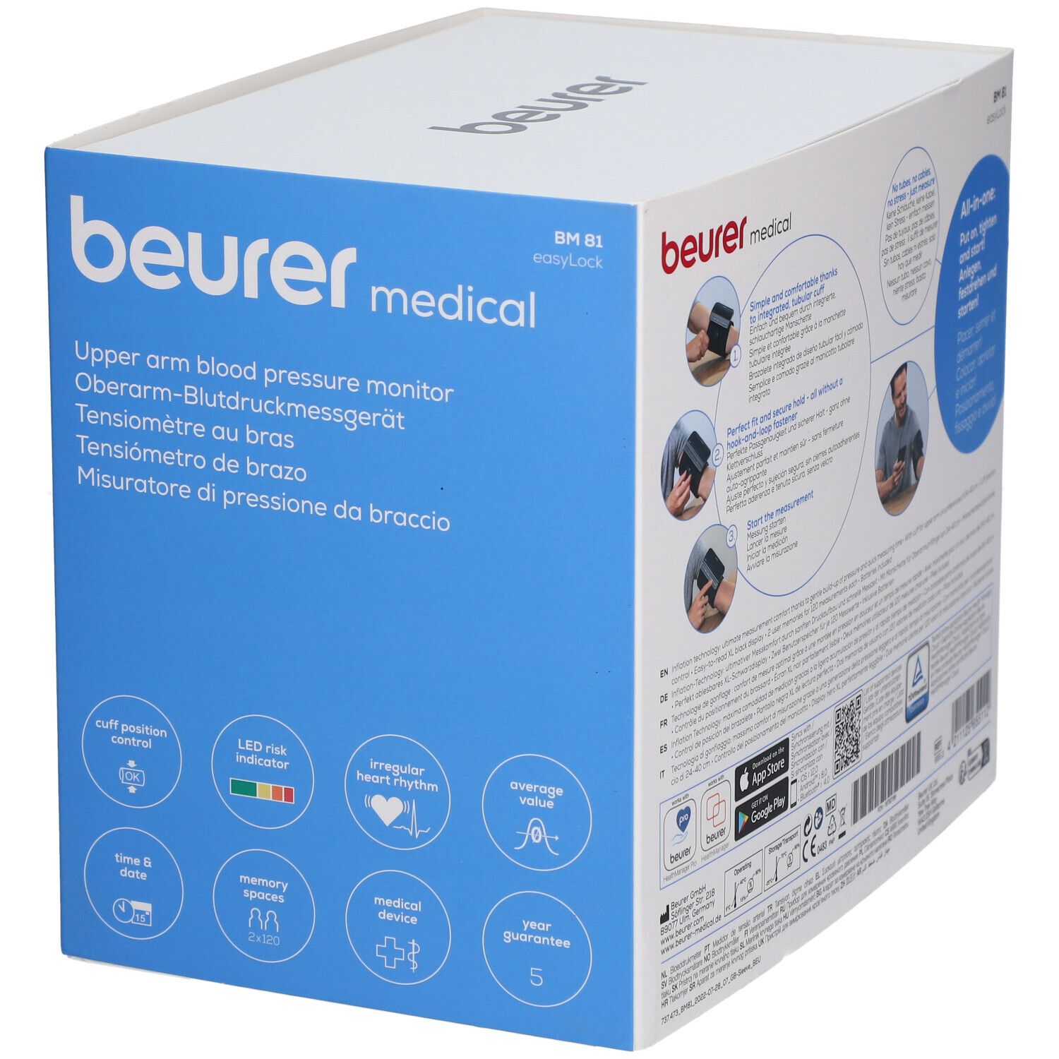beurer® Blutdruckmessgerät BM 81 easyLock 1 St - Shop Apotheke
