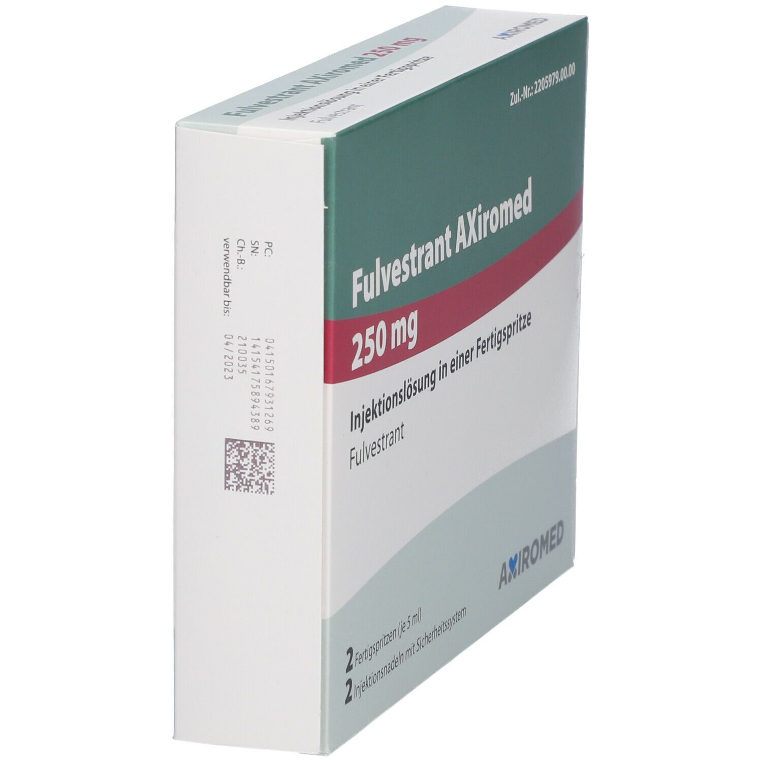 Fulvestrant AXiromed 250 mg/5 ml Inj.-Lsg.i.e.FS 2 St Infusionsemulsion