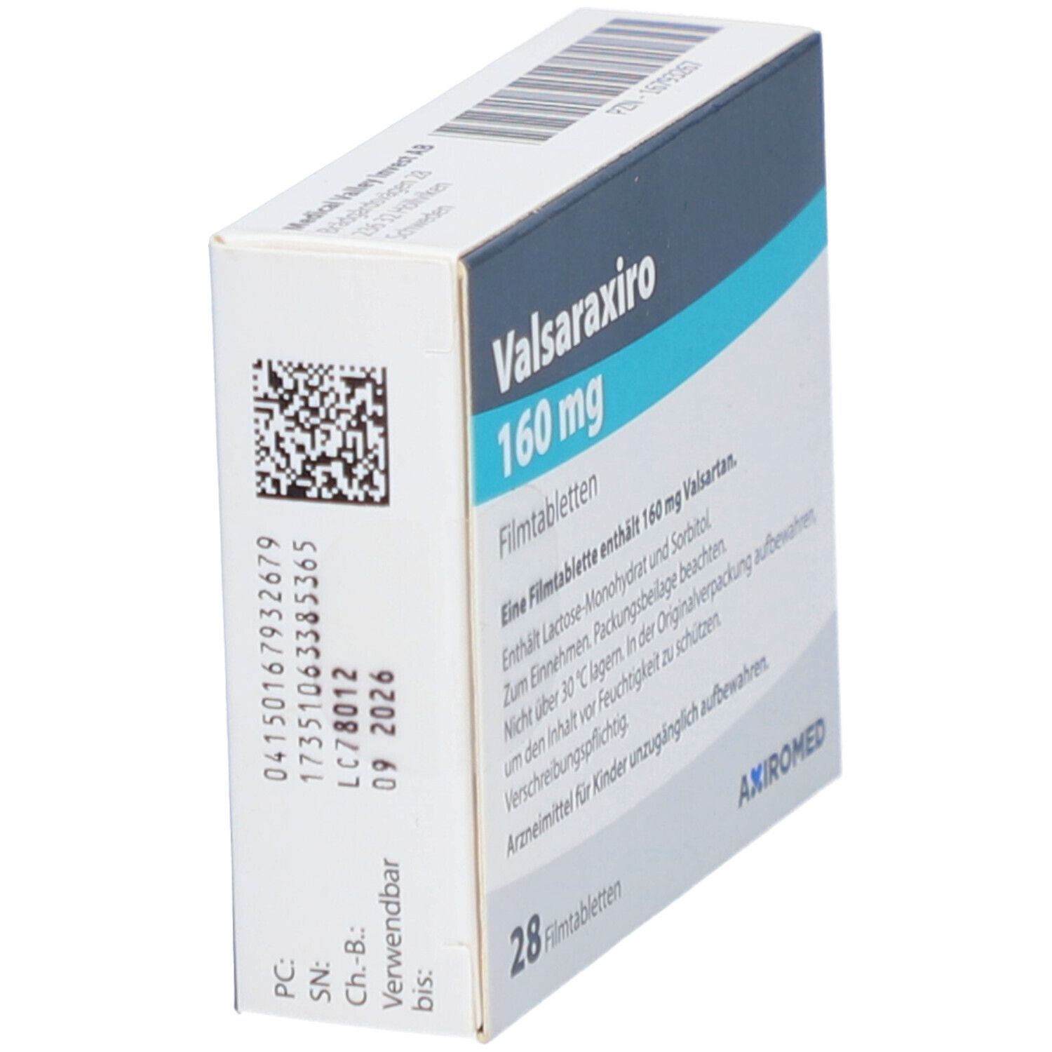 VALSARAXIRO 160 mg Filmtabletten