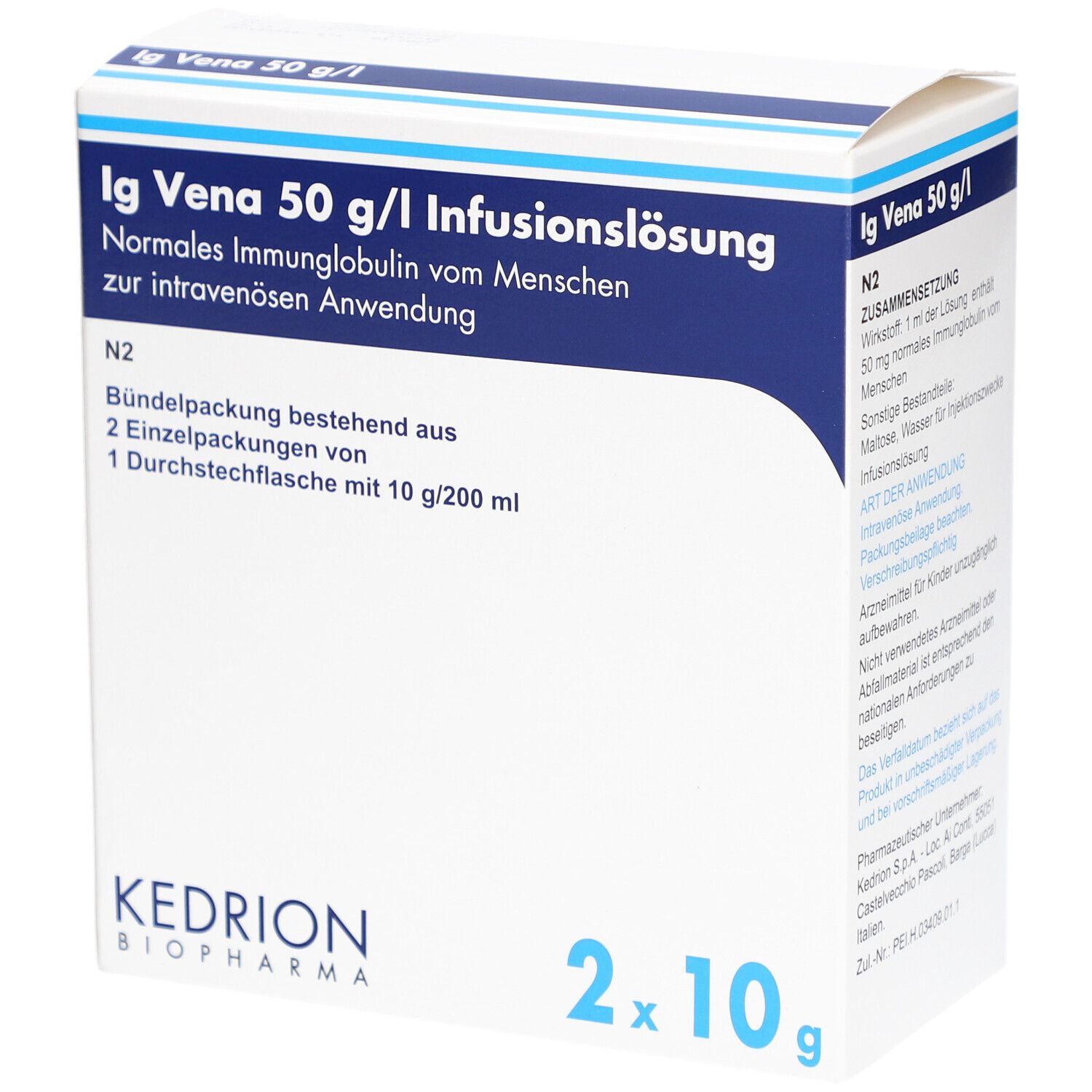 IG VENA 50 g/l Infusionslösung 10g/200ml