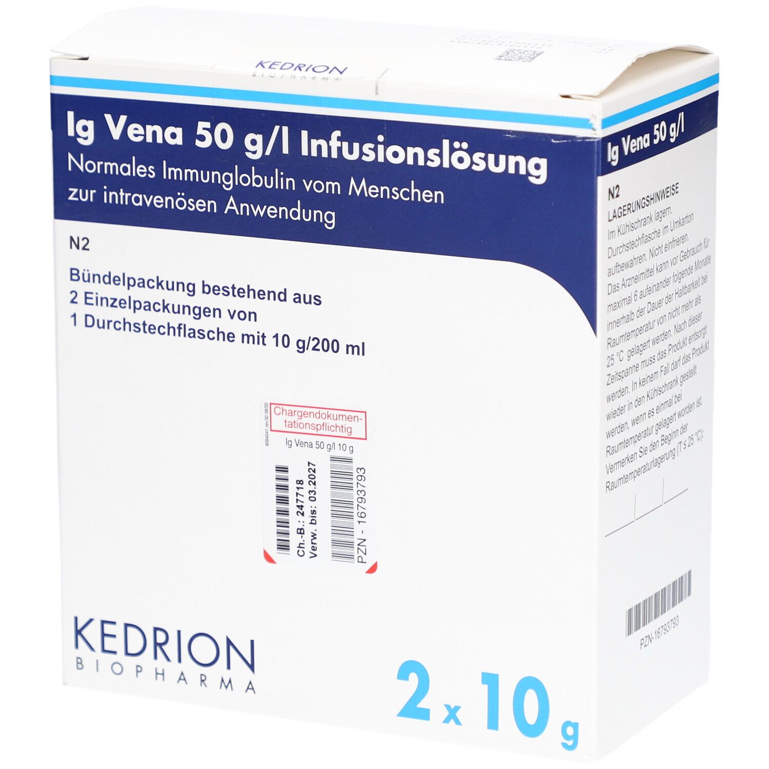 IG VENA 50 g/l Infusionslösung 10g/200ml