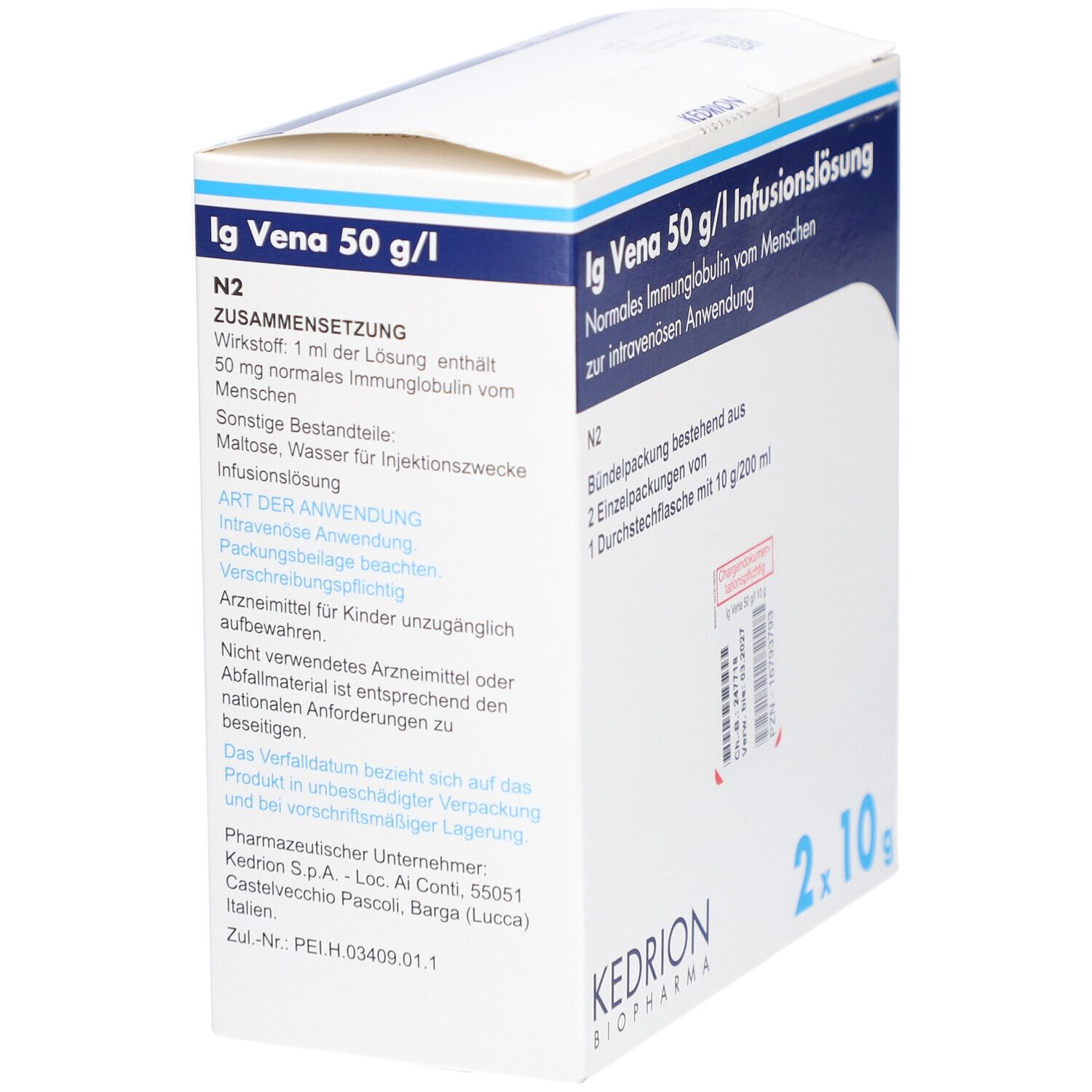 IG VENA 50 g/l Infusionslösung 10g/200ml