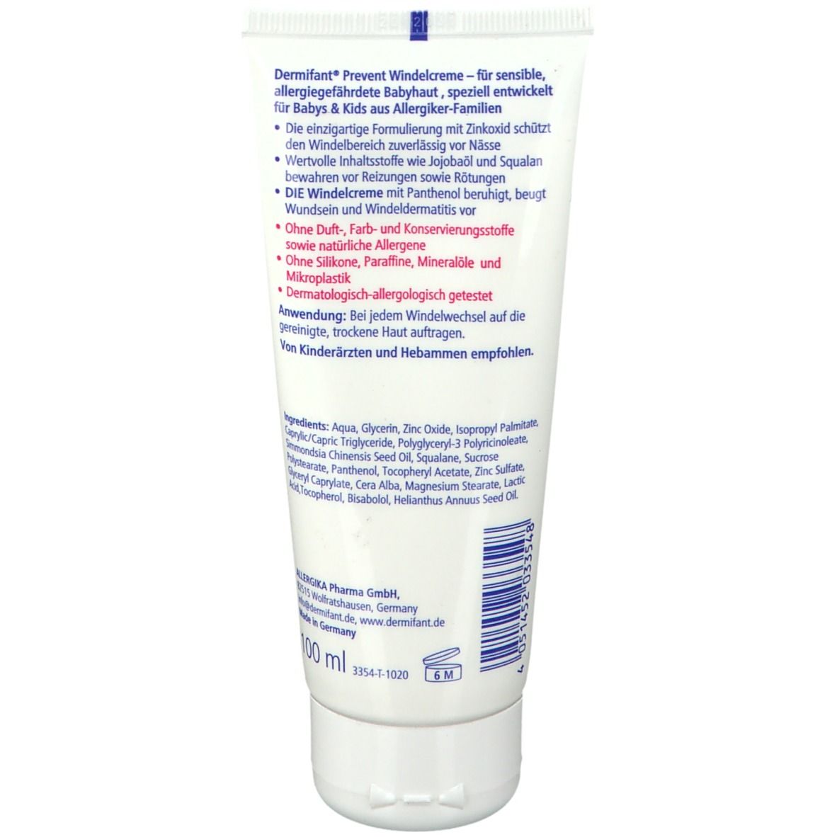 Dermifant Prevent Windelcreme 100 ml Creme