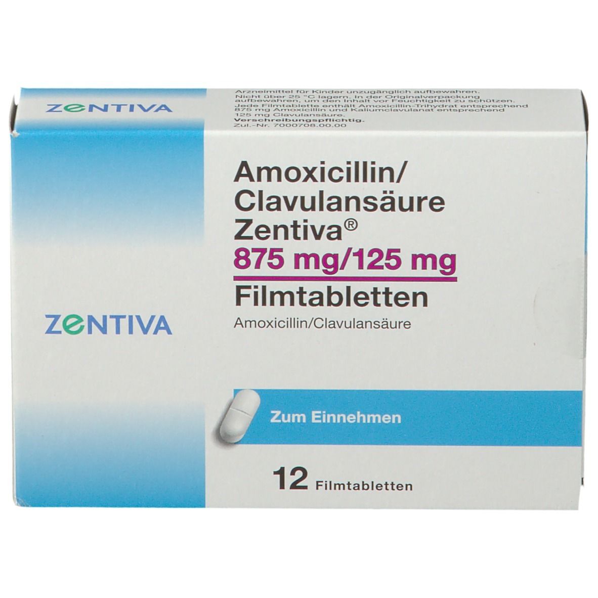 Amoxicillin/Clavulansäure Zentiva® 875 mg/125 mg