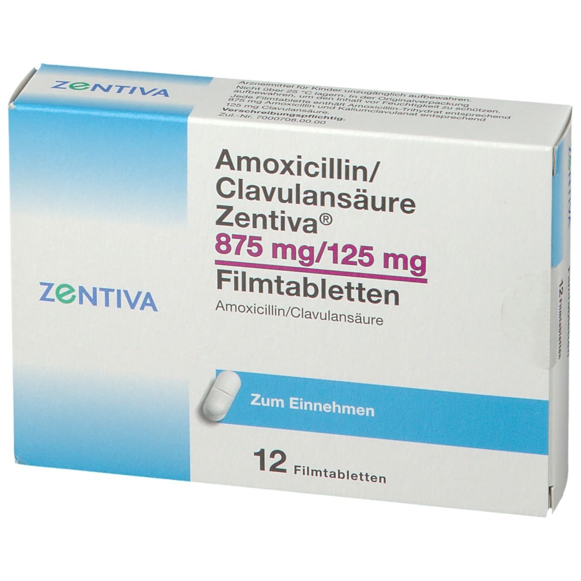 Amoxicillin/Clavulansäure Zentiva® 875 mg/125 mg