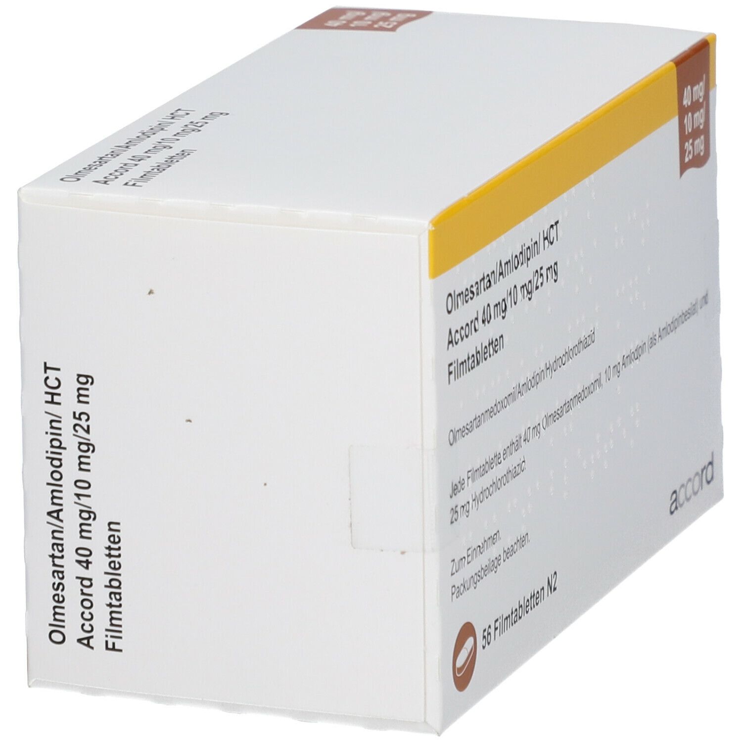 OLMESARTAN/Amlodipin/HCT Accord 40/10/25mg FTA 56 St Filmtabletten