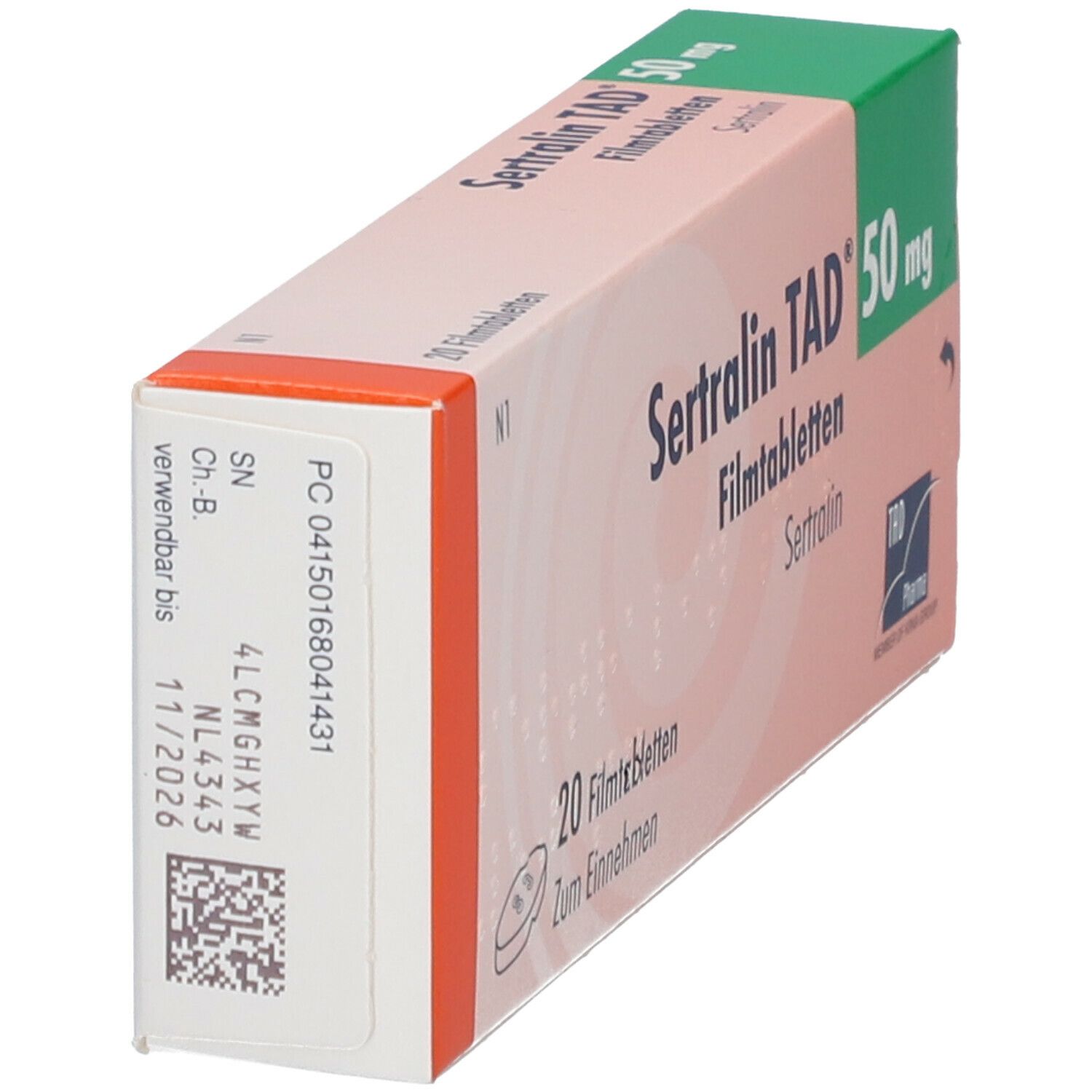 Sertralin TAD 50 mg Filmtabletten 20 St