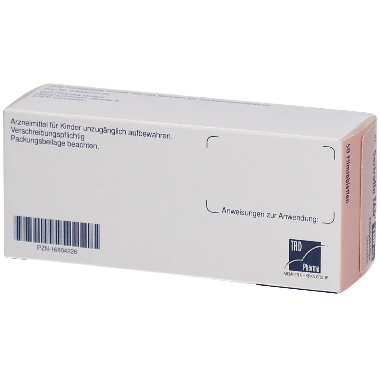 SERTRALIN TAD 100 mg Filmtabletten