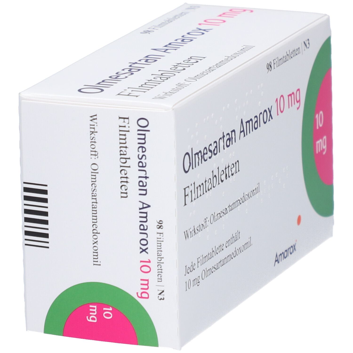 Olmesartan Amarox 10 mg Filmtabletten 98 St