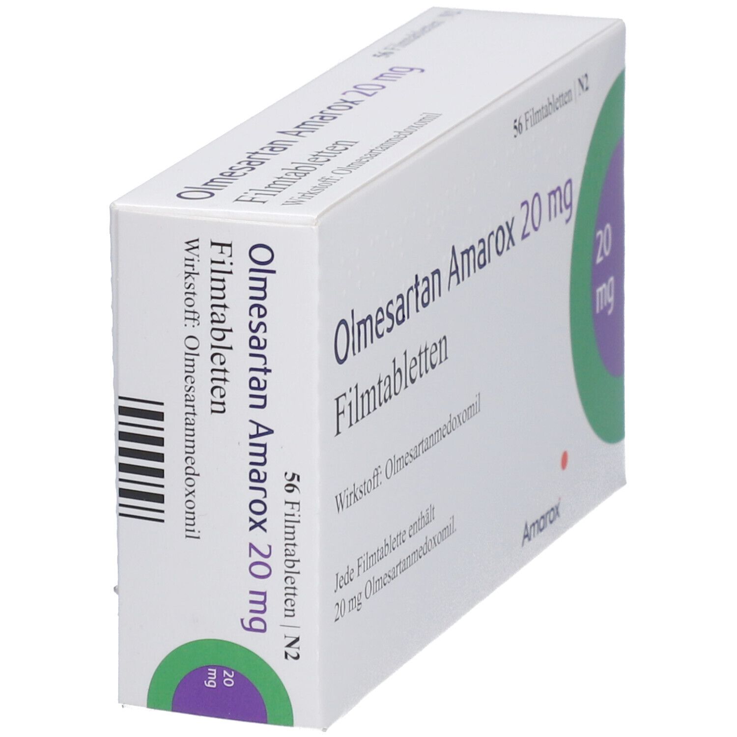 Olmesartan Amarox 40 mg Filmtabletten 56 St