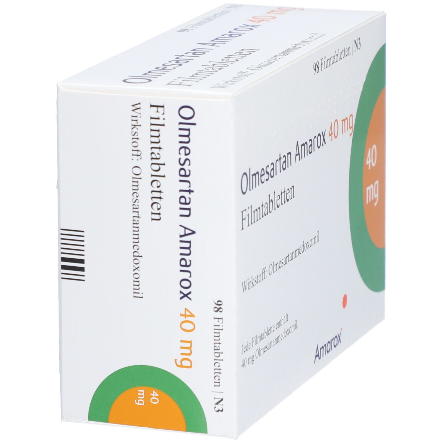 Olmesartan Amarox 40 mg Filmtabletten 98 St