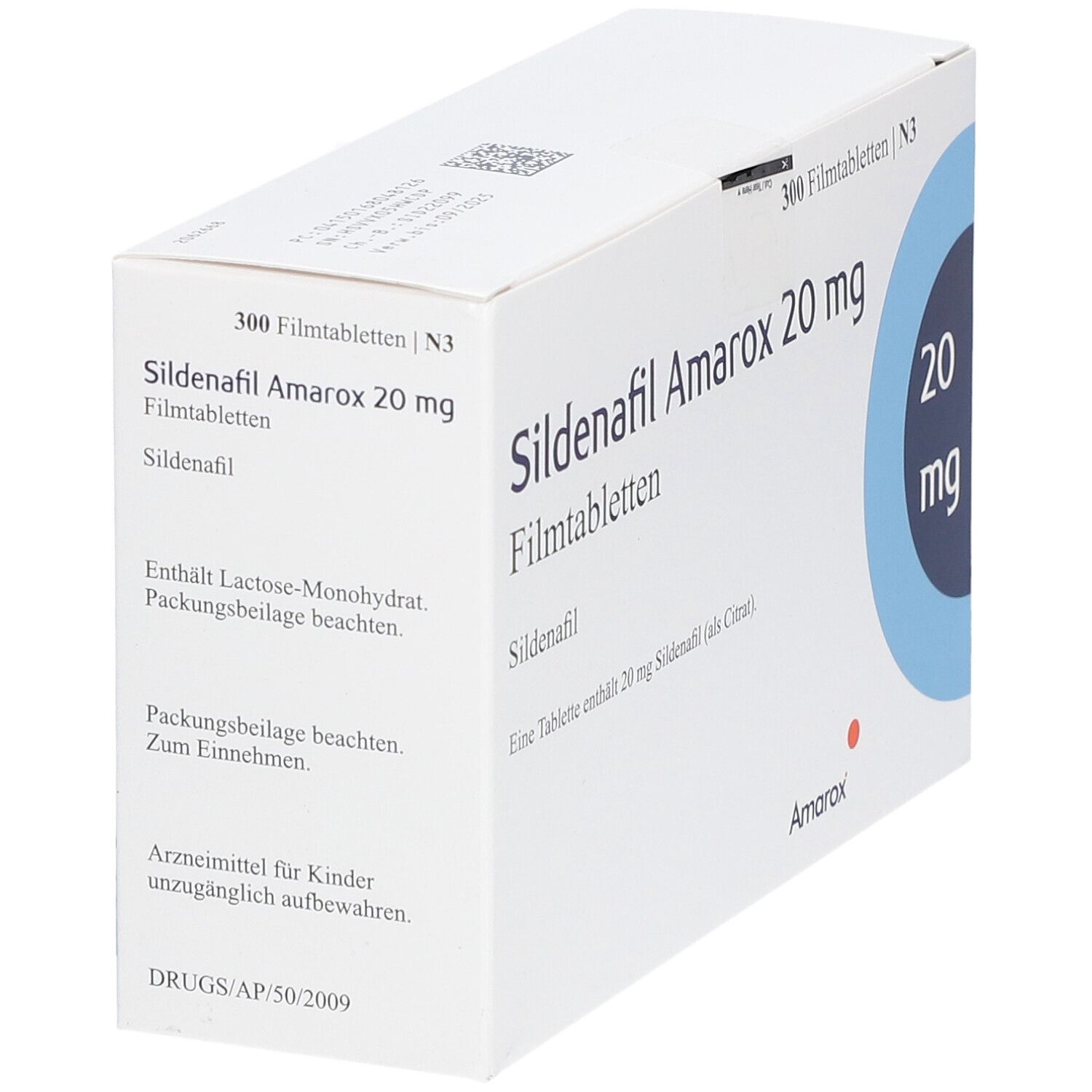 Sildenafil Amarox 20 mg Filmtabletten 300 St