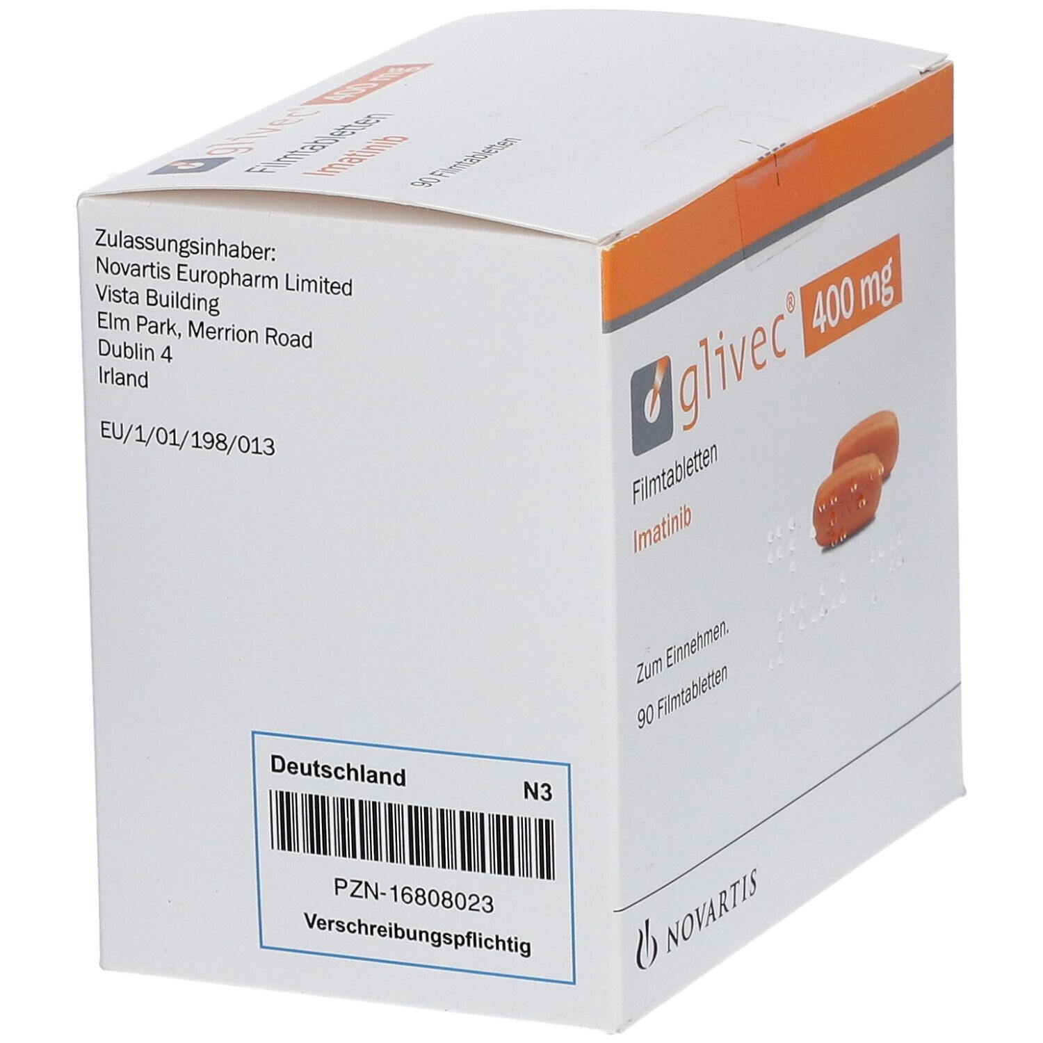 Glivec 400 mg Filmtabletten 90 St