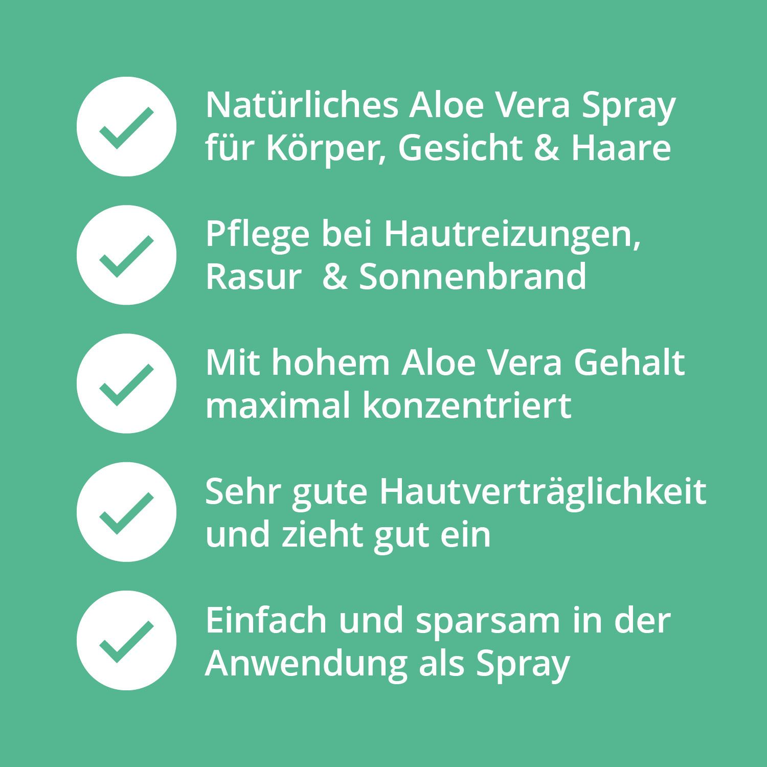 Aloe Vera Spray Haut & Haare 200 ml