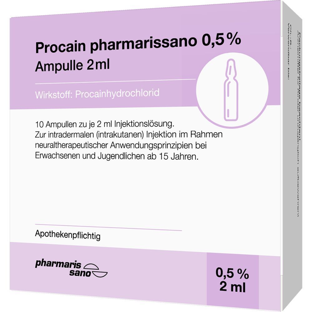 Procain 0,5% Injektionslösung Ampulle 2 ml