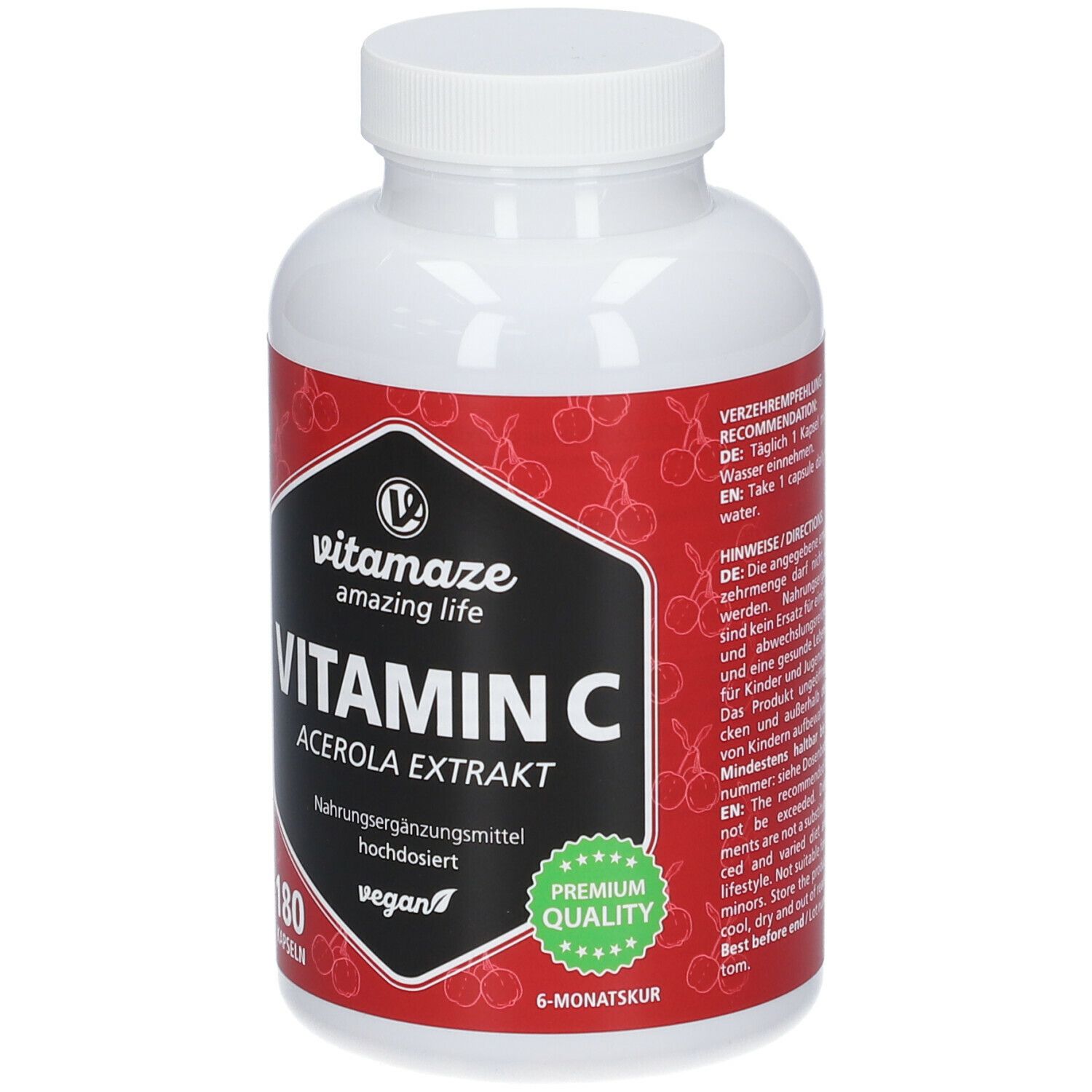 Vitamaze Vitamin C 160 mg hochdosiert 180 St Shop Apotheke