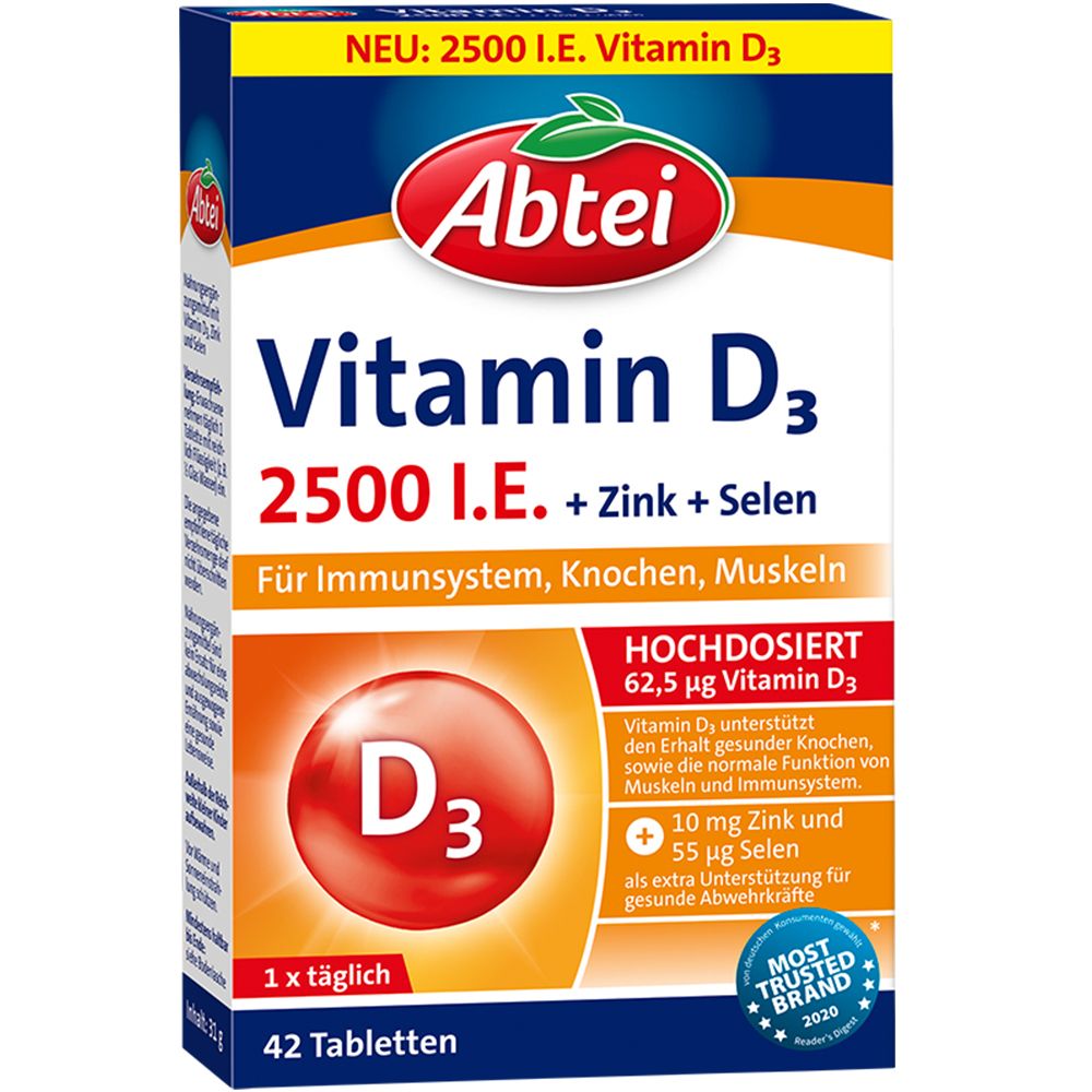 Abtei Vitamin D3 2.500 I.E.