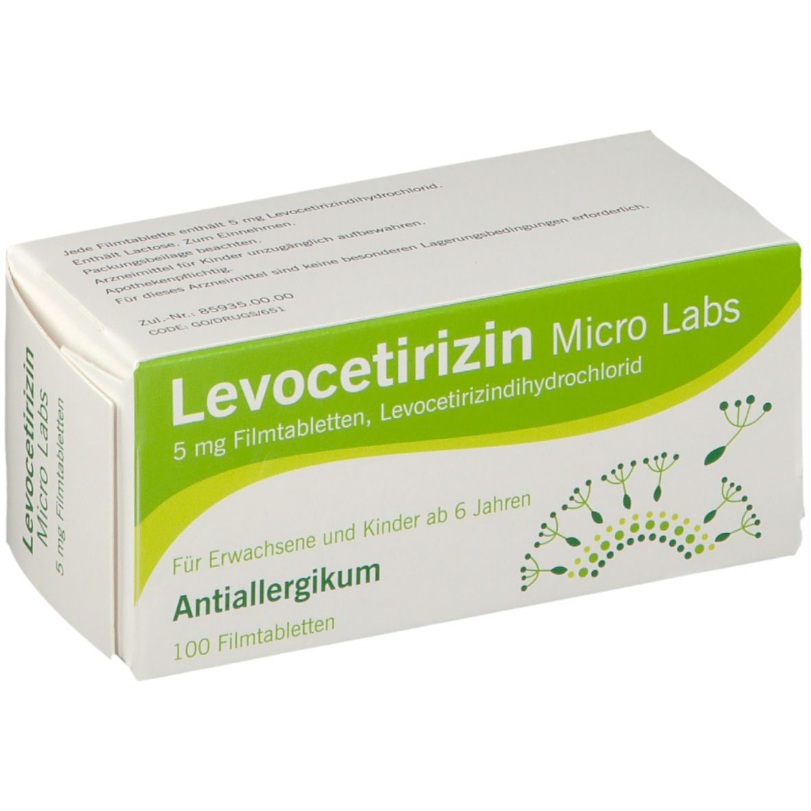 Levocetirizin Micro Labs 5 mg Filmtabletten