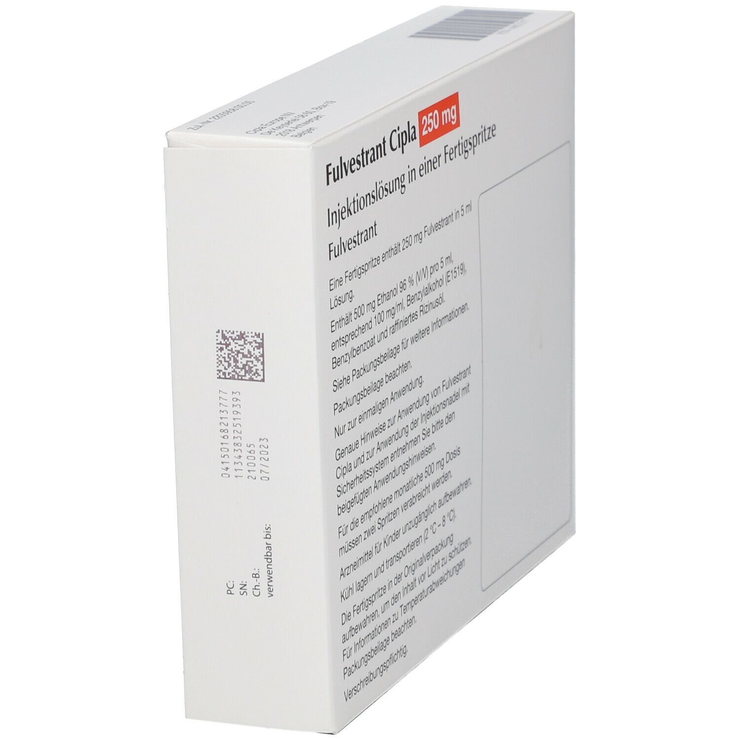 FULVESTRANT Cipla 250 mg/5 ml Inj.-Lsg.i.e.F.-Sp.