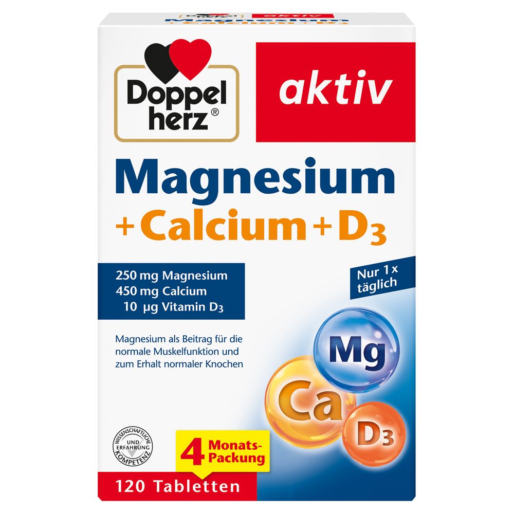 Doppelherz® aktiv magnesium+Calcium+D3
