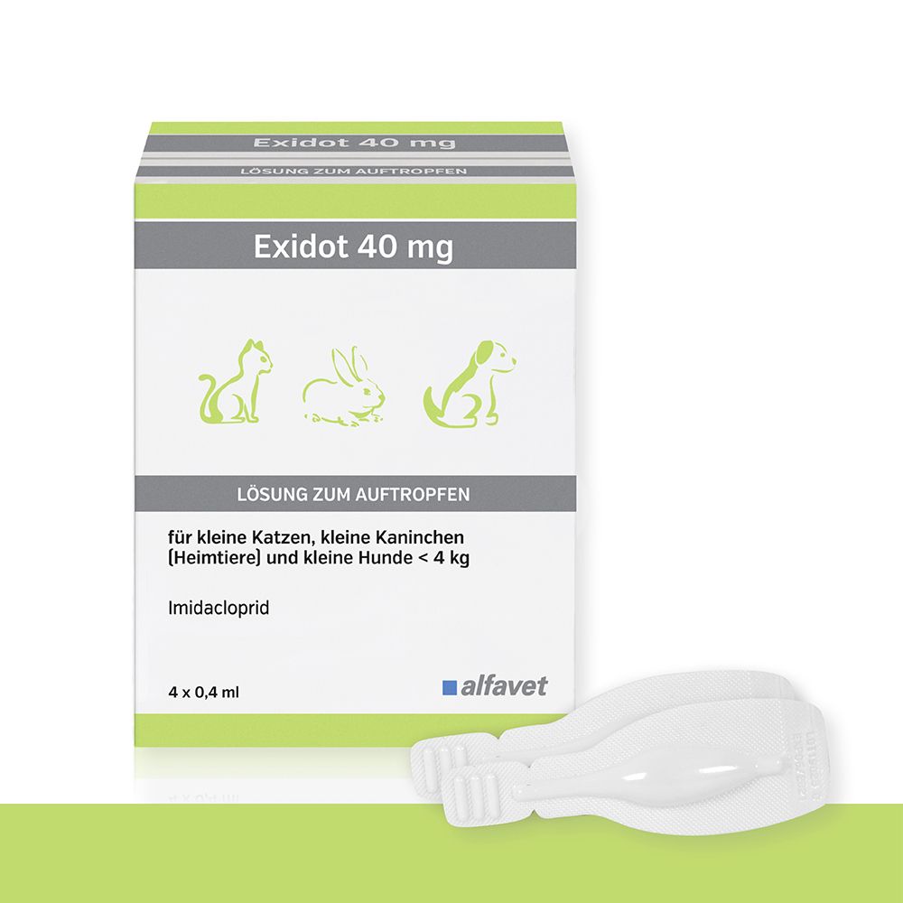 Exidot 40 mg Spot-On für Katzen, Kaninchen (Heimtiere) und/oder Hunde