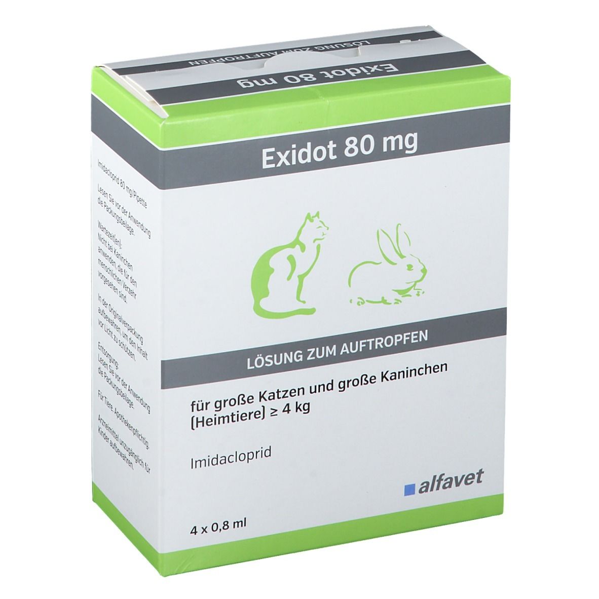 Exidot 80 mg Spot-On für große Katzen und große Kaninchen